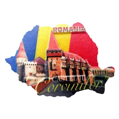 Castelul corvinilor, magnet ceramica, model 1573d 2